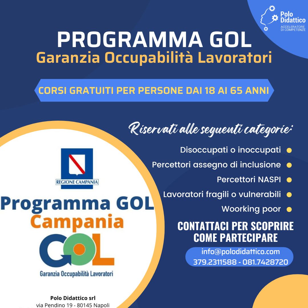 Corsi gratuiti programma GOL