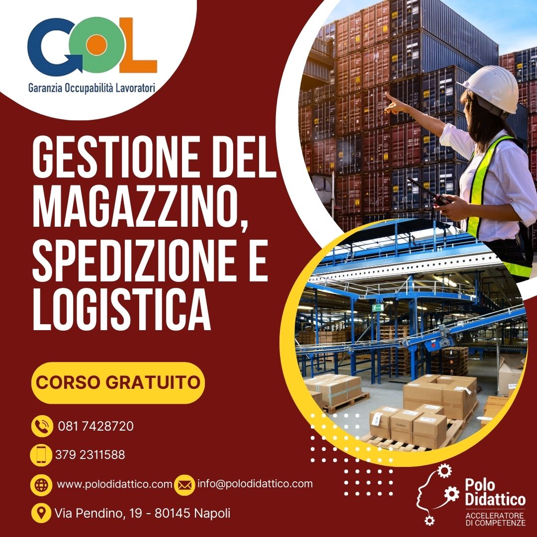 gestione magazzino, spedizione e logistica